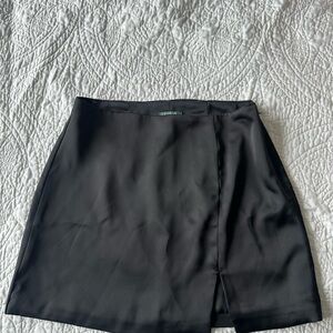 Wild Fable Black Mini Skirt with Slit